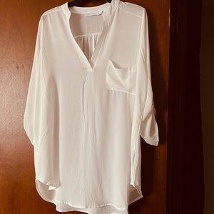 All in Favor White Henley Tunic